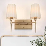 Ksana Gold Bathroom Vanity Fixtures, 2-LIGHT Modern Lights For B.... Fixed Price $31.88.