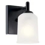 Kichler Shailene 1 Light Wall Sconce, Black/satin Etched - 45572BK. Fixed Price $77.97.