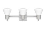 Quoizel Led Lighting Norton 3-LIGHT Brushed Nickel Transitional Vanity 24". Fixed Price $69.99.