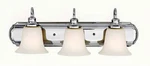 Chrome Murray Feiss 3-LIGHT Vanity Lighting Fixture 100 Watt Bathroom Lights New. Fixed Price $89.91.