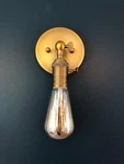 Permo Minimalist Single Socket 1- Wall Sconce Lighting With Antique. Fixed Price $51.46.