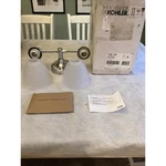 Kohler 11366-CPL Fort Bathroom Vanity Fixture, 2 Light, Polished Chrome. Fixed Price $75.00.