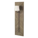 Vector Brown Wooden Body Copper Metal Rectangular Wall Sconce. Fixed Price $266.99.