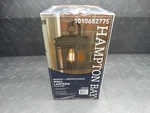 Hampton Bay Broward 1-LIGHT Black Outdoor Hardwired Wall Lantern Sconce. Fixed Price $42.99.