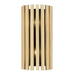 Varaluz 387W02 Suratto Light 16" Tall Wall Sconce - Matte Black / Honey Blonde. Fixed Price $279.20.