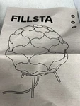 Vintage Ikea Fillsta Table Origami Lamp White Plastic Shade Light Accent Modern. Fixed Price $39.88.