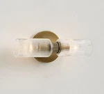 Pottery Barn - Cooper Ribbed Glass Short Tube Double Sconce (12") Price Today. Fixed Price $148.99.