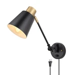 Dimmable Wall Lamp With Plug Cord, Sconces, Swing Arm 1 Pack. Fixed Price $46.35.