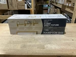 *read*hampton Bay Hensley 21" 3-LIGHT Gold & Faux Marble Bathroom Vanity. Fixed Price $32.99.
