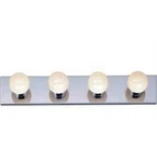Satco Nuvo 24 In. 4-LIGHT Polished Chrome Vanity With No Shade. Fixed Price $24.99.
