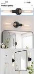 Baoden 2 Light Wall Sconce Modern Black Knurled Open Box No Bulbs. Fixed Price $49.90.