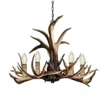 Hampton Bay Deer Lake 20 In. 5-LIGHT Handmade Finish No Shade Antler Chandelier. Fixed Price $149.99.
