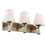 Crystorama Ramsey 3-LIGHT Bathroom Vanity In Vibrant Gold. Fixed Price $348.00.