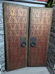 Uttermost 37"X13"RED Door Panels Set Billy Moon Collection Wall Art Decor 35002. Fixed Price $299.95.
