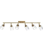 Melucee 6 Bathroom Ceiling Spotlight Fixture For Kitchen Foyer Bath, Brass. Fixed Price $168.79.