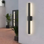 Lamqee 31.5 Modern Linear Led Wall Sconce Black Indoor Outdoor Light. Fixed Price $79.20.