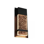 Sunlite Led Wall Sconce W/ Rainglass 13.75"T6.5"W 12W Blackfinish 50K-SUPERWHITE. Fixed Price $26.99.
