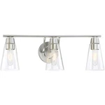 Designers Fountain 87803-SP Echo Bathroom Vanity Light Satin Platinum. Fixed Price $59.83.