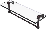Allied Brass RC-1/16TB 16" Vanity Integrated Towel Bar Glass Shelf Bronze. Fixed Price $74.00.