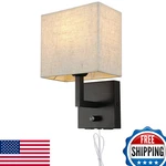 Wkeessee Bedside Wall Mount Lights With Dimmer, 2 Usb Charging Ports. Fixed Price $75.20.