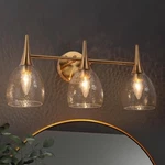 Lnc Brass Vanity 3-LIGHT Linear Gold Bathroom Powder Wall. Fixed Price $54.95.