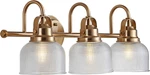 JYL7409B Virginia 25.25" 3-LIGHT Metal/glass Led Traditional Classic Vanity. Fixed Price $180.99.