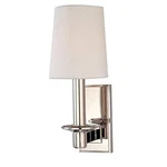 Hudson Valley Lighting 151-PN Spencer One Wall Sconce, Polished Nickel. Fixed Price $100.59.