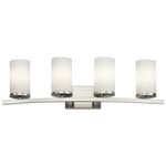 Kichler 45498NI Crosby 31" 4-LIGHT Bath Vanity In Brushed Nickel. Fixed Price $204.97.