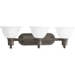 Progress Lighting P3163-20 3-LIGHT Wall Bracket With White Etched Glass, Antique. Fixed Price $44.99.