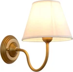 Vintage Curved Arm Fabric Wall Sconce With Linen Cloth 1-LIGHT, White. Fixed Price $79.70.