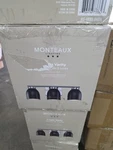 Monteaux Lighting 20 In. 3-LIGHT Brushed Nickel Bathroom Vanity Fixture. Fixed Price $35.00.