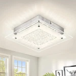 Led Crystal Square Flush Mount Dimmable Light Fixtures 11" Kitchen, Bathroom. Fixed Price $38.99.