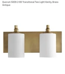 Quorum Lighting 2-LIGHT Bathroom/vanity. Fixed Price $44.95.