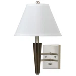 Cal Lighting Wall Lamp, Brushed Steel Wood LA-2025WL-1RBW. Fixed Price $134.99.
