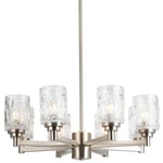 Alice House 26" Dining Room Chandeliers, 8 Light Brushed Nickel Contemporary .... Fixed Price $229.21.