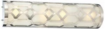 Crystorama Jennings 24" Wide Polished Nickel Led Bath Light. Fixed Price $318.40.