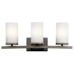 Kichler 45497OZ Crosby 23" 3-LIGHT Bath Vanity In Olde Bronze. Fixed Price $174.97.