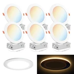 Parmida (6 Pack) Inch 5CCT Led Recessed Ceiling With Night Light, 270.... Fixed Price $50.19.