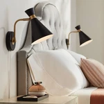 360 Lighting Venice 11 1/2" Black Wall Lamps Set With Smart Sockets. Fixed Price $195.97.