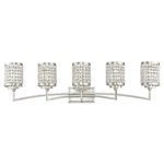 Livex Lighting 50565 Nickel Grammercy 5-LIGHT Bathroom Vanity. Fixed Price $1070.97.