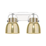 Innovations Pilaster Ii Bell 2LT 17" Bath, Chrome/mercury 423-2W-PC-G412-6ME. Fixed Price $330.88.
