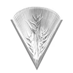 Lalique Heliconia Crystal Wall Sconce Set Of Two. Fixed Price $14580.00.