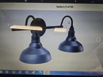Kenroy Home Dale 2-LIGHT Black Vanity Bathroom Wall Mount Fixture 93516BL. Fixed Price $50.00.