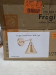 Parrot Uncle Rhem 1-LIGHT Brass Gold Wall Sconce 7" BH11809110V. Fixed Price $35.00.