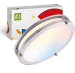 Led Flush Mount Ceiling Light Fixture Frosted Round Double Asd. Fixed Price $25.48.