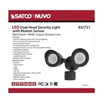 Satco 65-721 Dual Head Led Black Security Flood Light 4000K Motion Sensor. Fixed Price $113.99.