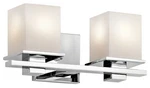 Kichler 45150CH Tully 2-LIGHT Bath Wall Mount In Chrome. Fixed Price $264.99.