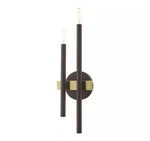 Livex Lighting 15582 Denmark 18" Tall Wall Sconce - Bronze With Antique Brass. Fixed Price $47.98.