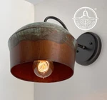New Bathroom Lighting Copper Handcrafted Rustic Farmhouse Wall Sconce - Flush. Fixed Price $165.00.