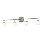 Afx PRLV3208L30D1 Pearl 4 Light 32"W Led Vanity - Nickel. Fixed Price $156.00.